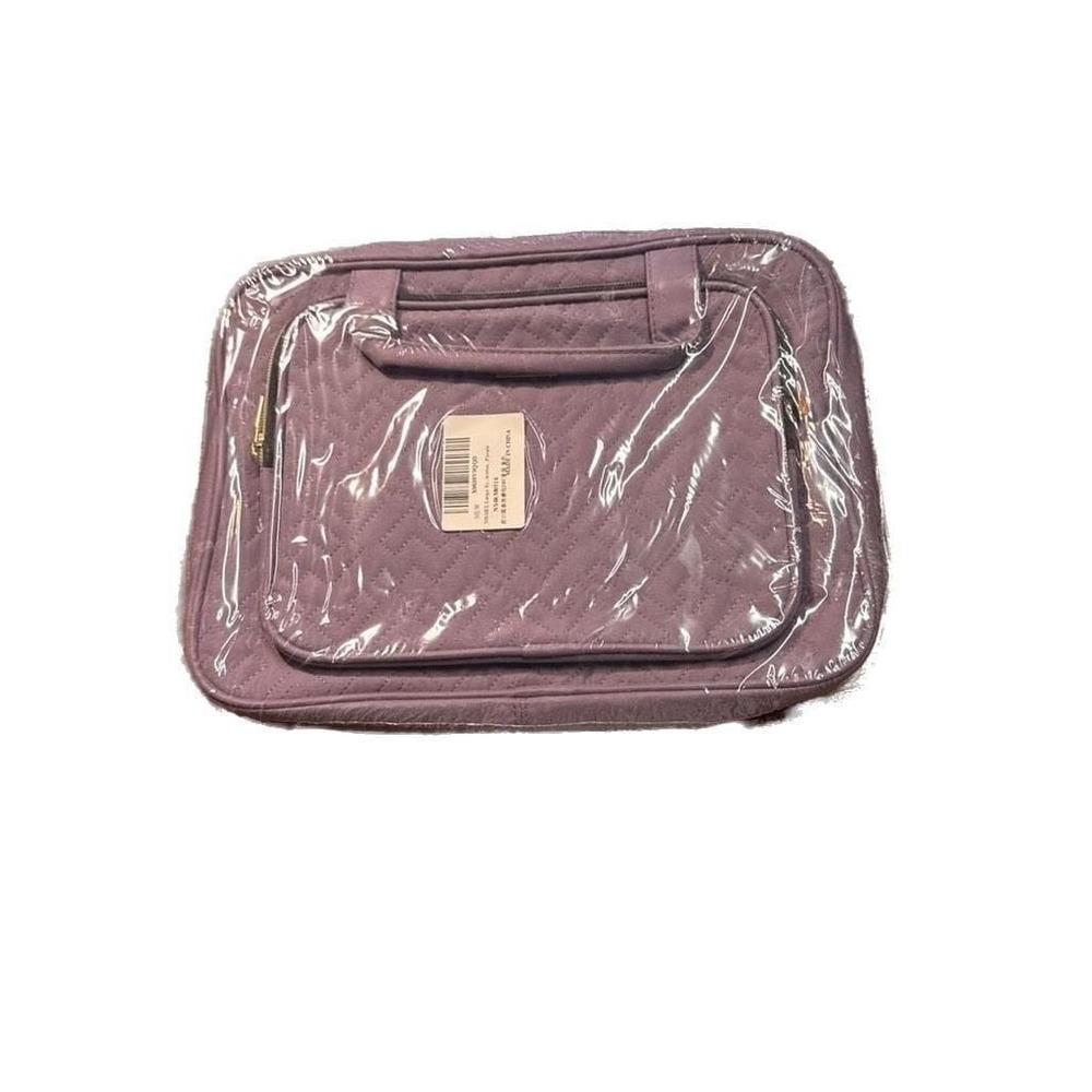 NEW NISHEL Large Hanging Toiletry Bag Quilted Travel Organizer Purple - Picture 3 of 6